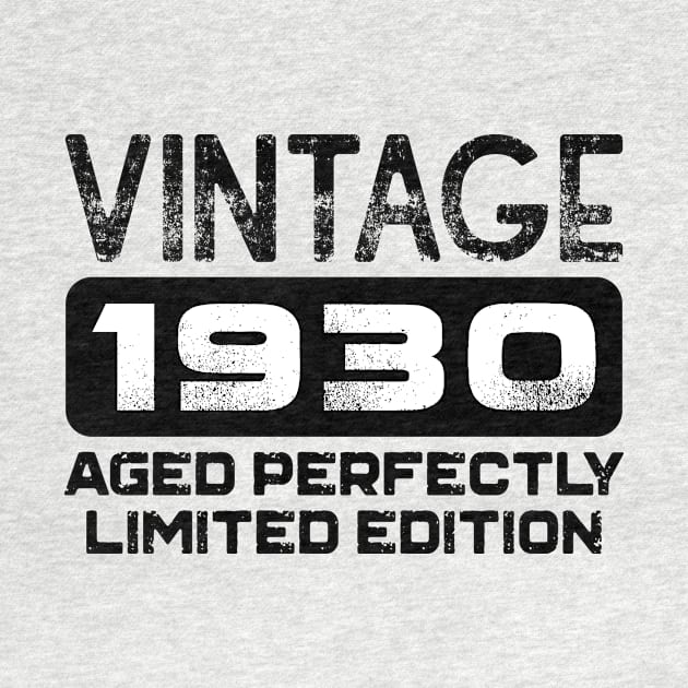 90th Birthday Gift Vintage 1930 Aged Perfectly by colorsplash